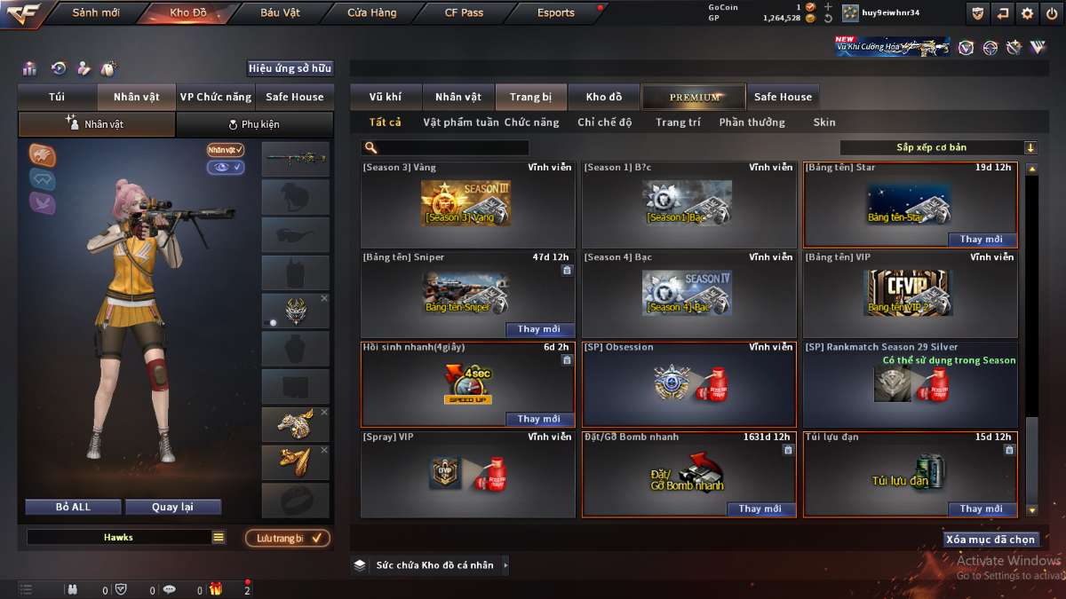 shop acc cf uy tin gia re